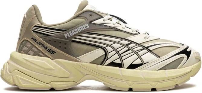 PUMA Pleasures Velophasis lace-up sneakers Neutrals
