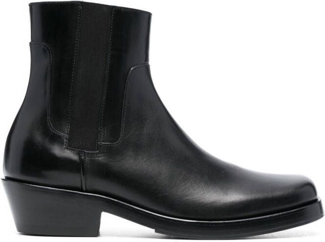Raf Simons 45mm block-heel ankle boots Black