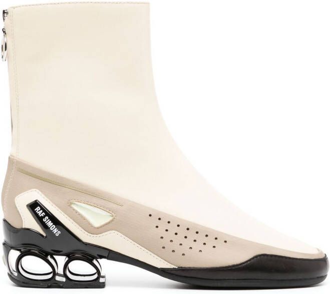 Raf Simons colour-block 45mm ankle boots White