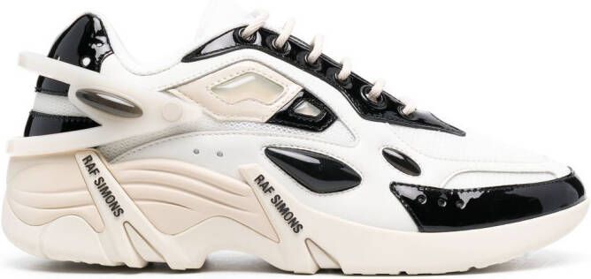 Raf Simons multi-panel lace-up sneakers White