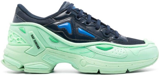 Raf Simons panelled lace-up sneakers Blue