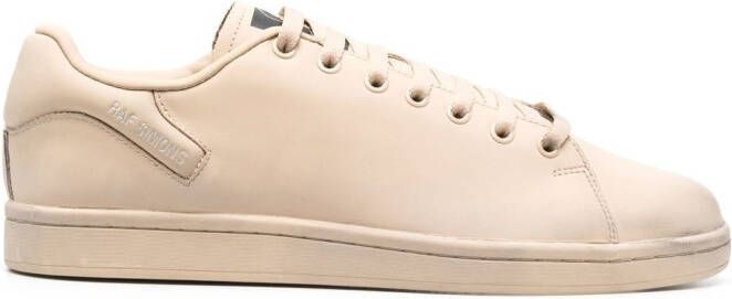 Raf Simons round-toe lace-up sneakers Neutrals
