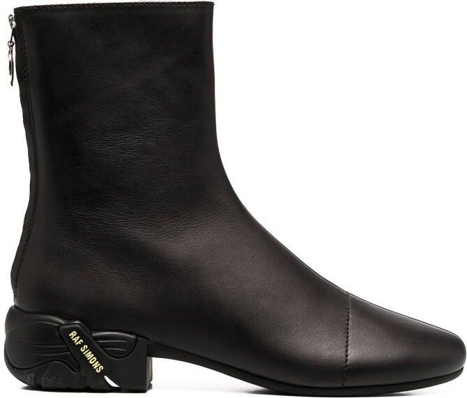 Raf Simons Runner zip-up ankle boots Black