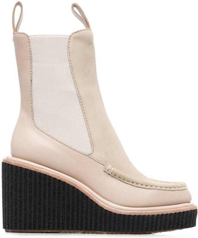 Rag & bone Sloane wedge Chelsea boots Neutrals