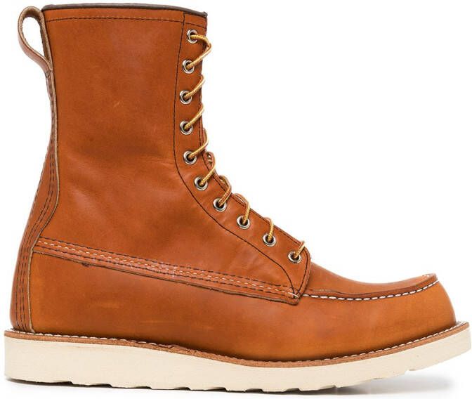 Red Wing Shoes ankle lace-up fastening boots Brown