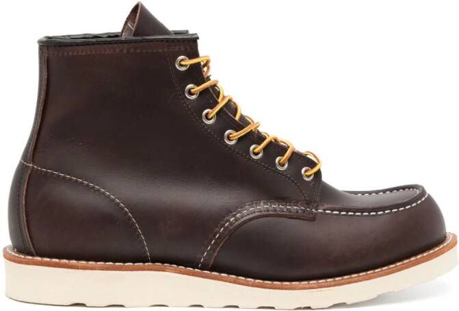 Red Wing Shoes Classic Moc leather ankle boots Brown