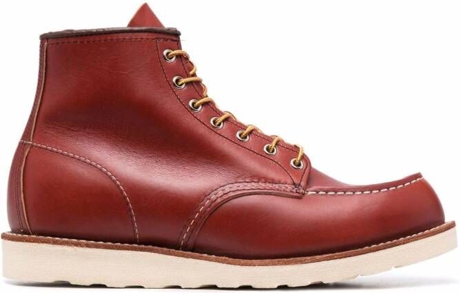 Red Wing Shoes lace-up leather boots Brown