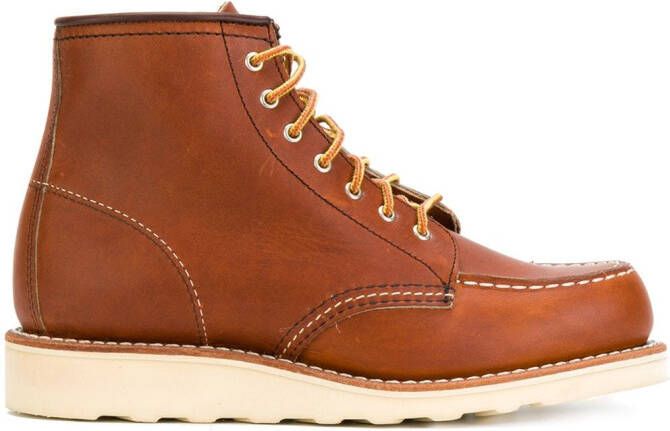 Red Wing Shoes lace-up work boots Brown