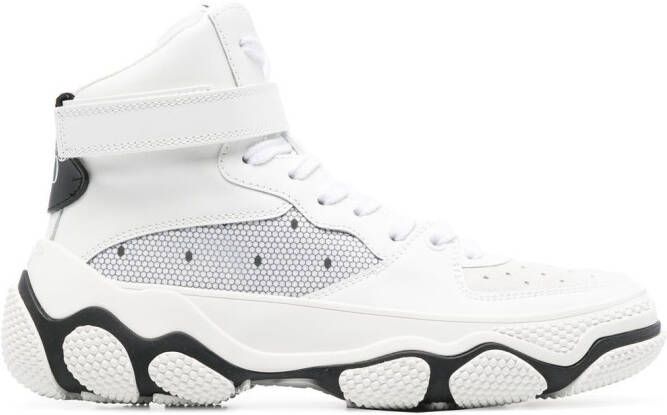 RED(V) logo-print high-top sneakers Black