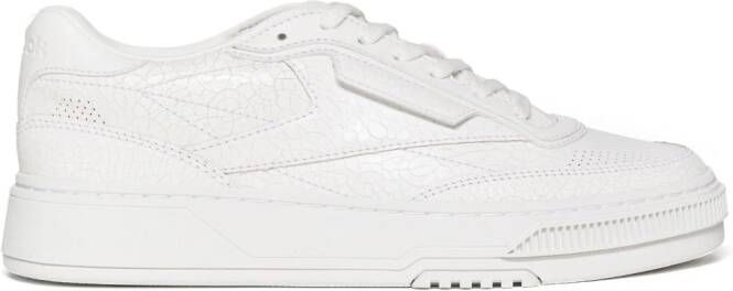 Reebok LTD Club C Ltd cracked leather sneakers White