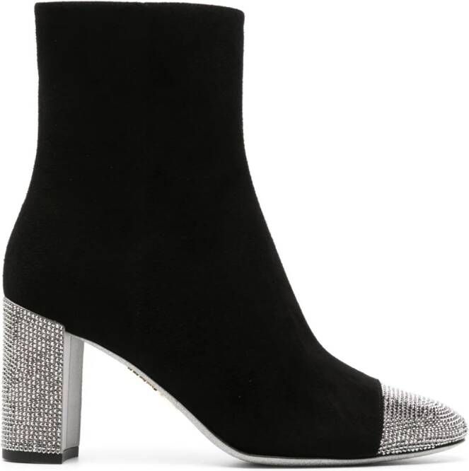 René Caovilla Bonnie 85mm suede boots Black