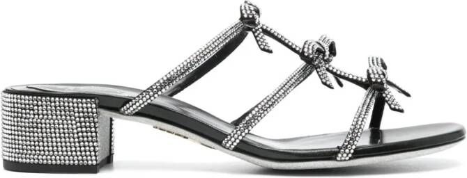 René Caovilla 35mm Caterina sandals Black