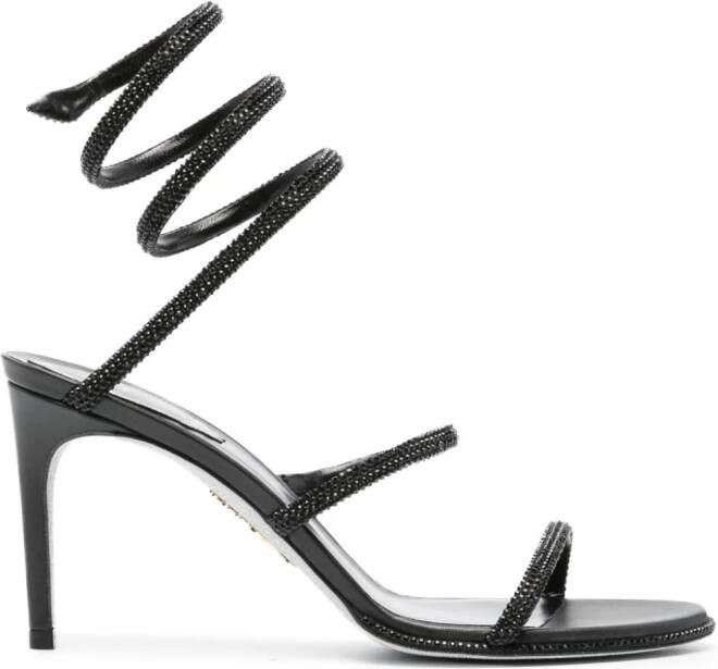 René Caovilla Cleo 90mm ankle-strap sandals Black