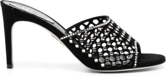 René Caovilla 90mm Ginger sandals Black