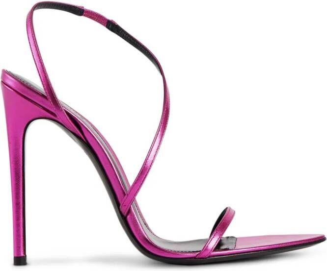 Retrofete Naomi 110mm leather sandals Pink