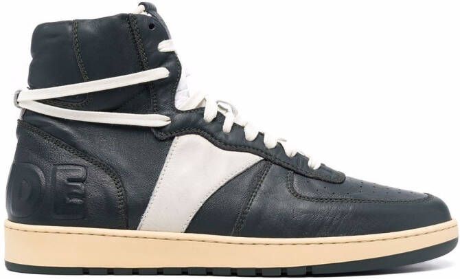 RHUDE BBall high-top sneakers Green