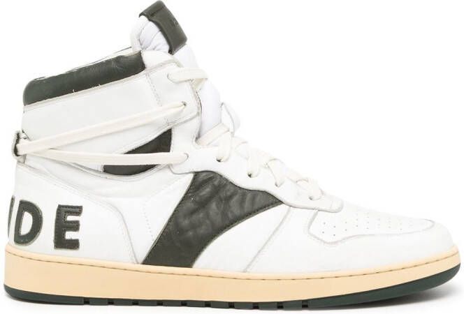 RHUDE logo high-top sneakers White