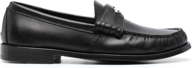 RHUDE penny-slot leather loafers Black