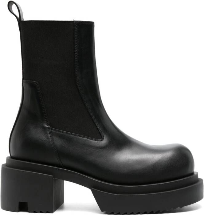 Rick Owens Beatle Bogun 60mm leather boots Black