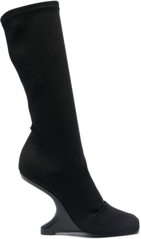Rick Owens Lilies Cantilever 11 calf-length boots Black