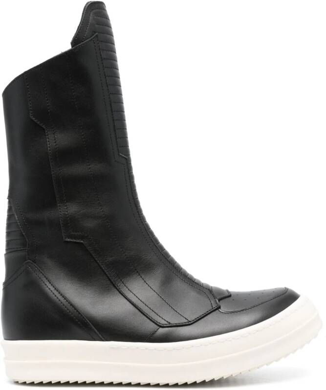Rick Owens leather sneakers Black