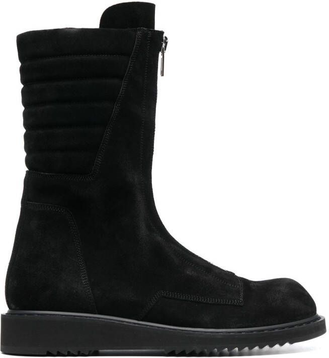 Rick Owens zipped ankle boots Black