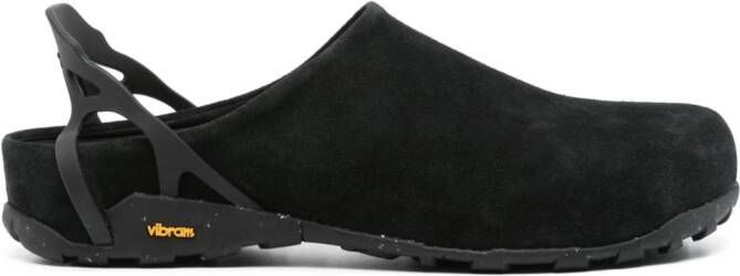 ROA Fedaia suede mules Black