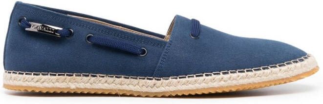 Roberto Cavalli almond-toe flat espadrilles Blue