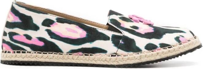 Roberto Cavalli graphic-print cotton espadrilles White