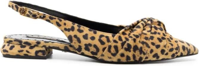 Roberto Cavalli 27mm Le Pettegole leopard-print pumps Brown
