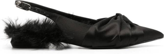 Roberto Cavalli Le Pettegole slingback ballerinas Black