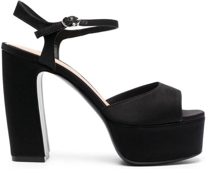 Roberto Festa 120mm leather open-toe sandals Black