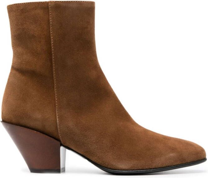 Roberto Festa 80mm ankle suede boots Brown