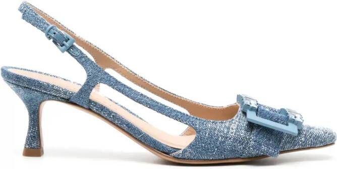 Roberto Festa Atena 65mm denim pumps Blue