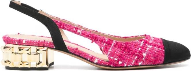 Roberto Festa Aurelia 30mm tweed pumps Pink