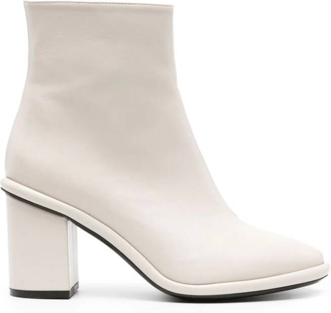 Roberto Festa Commy 70mm leather ankle boots Neutrals