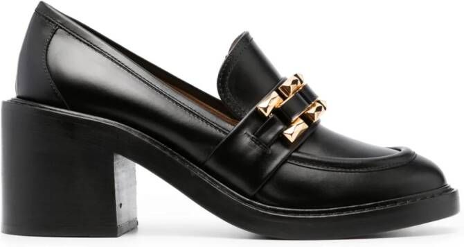 Roberto Festa Cuir 75mm block-heel loafers Black