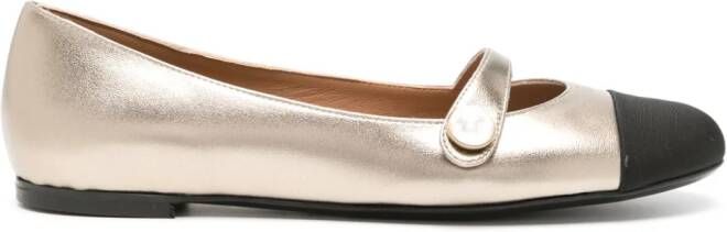Roberto Festa Divy leather ballerina shoes Gold