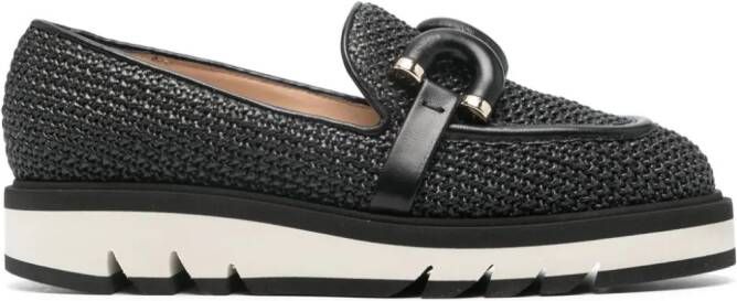 Roberto Festa Ginevra woven loafers Black