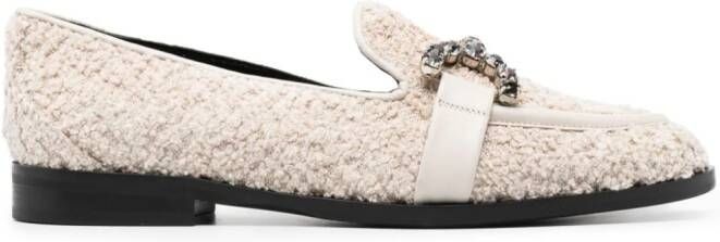 Roberto Festa Joys fleece-texture loafers Neutrals