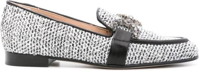 Roberto Festa Joys tweed loafers Black