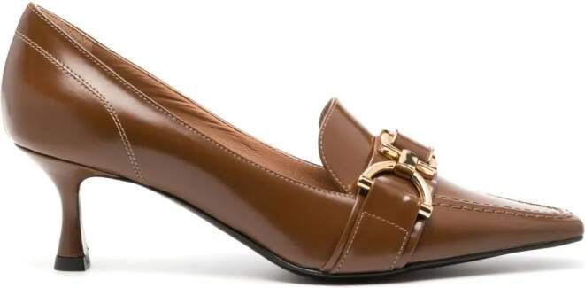 Roberto Festa 60mm Kesy leather pumps Brown