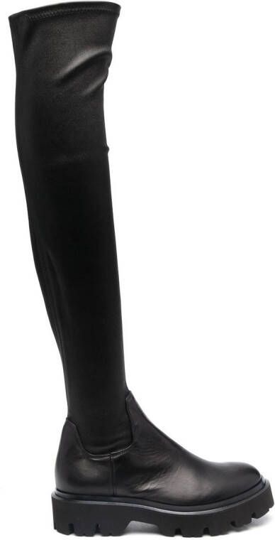 Roberto Festa knee-high leather boots Black
