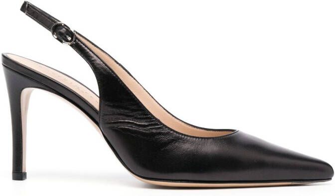 Roberto Festa Lavinia 85mm leather slingback pumps Black