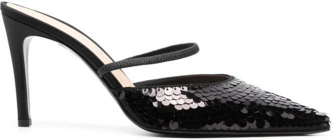 Roberto Festa sequin pointed 90mm mules Black