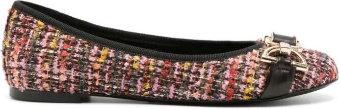 Roberto Festa Roberta bouclé flat ballerina shoes Black