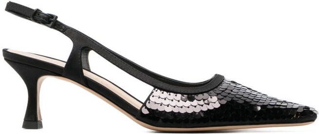 Roberto Festa sequin-embellished 70mm pumps Black