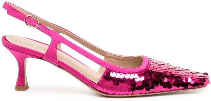 Roberto Festa Siviglia sequinned slingback pumps Pink