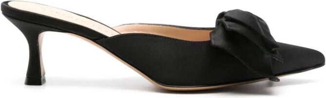 Roberto Festa Solis 50mm bow-embellished mules Black