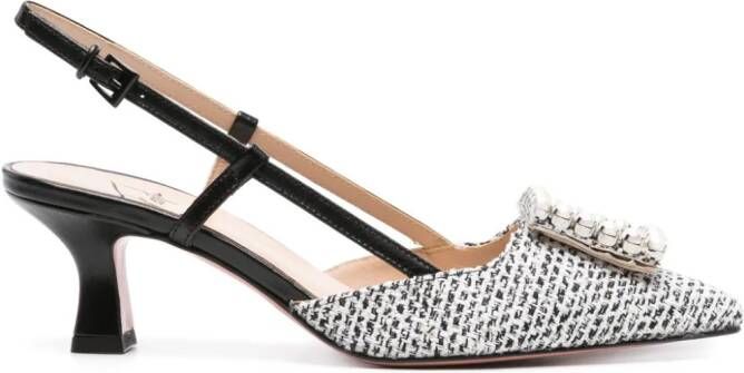 Roberto Festa Stefy 50mm tweed pumps Black